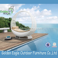 Tumbona reclinable para xardín PE en Rattan e aluminio
